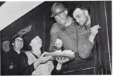 French troops are fed on the train at Ramsgate.