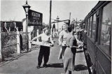 Trays of sandwiches and cakes are distributed at Headcorn one of the feeding stations.