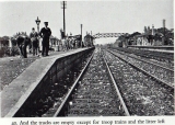 Headcorn station and the litter left behind by the troop trains.