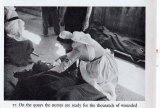 Nurses attend the wounded on the quayside at Dover.