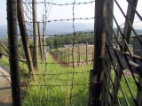 The two sets of wire around the camp.